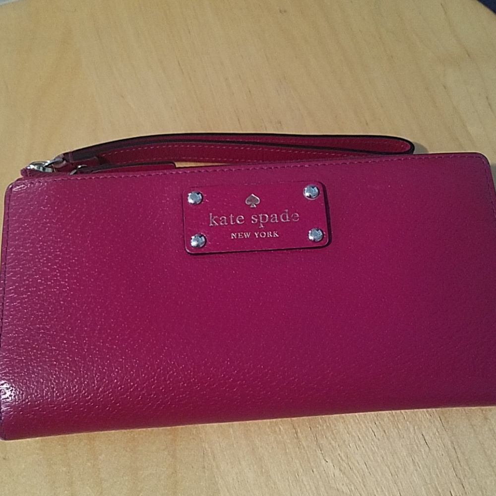 Berry red Kate Spade wallet